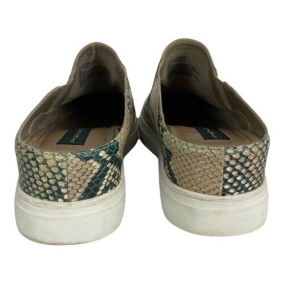 Steven by Steve Madden Womens 8M CLAUDINE Slide Shoes Mules Green Brown Snake - Picture 6 of 12